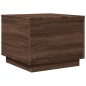 vidaXL Couchtisch mit LED-Leuchten Braun Eichen-Optik 50x50x40 cm vidaXL Couchtisch mit LED-Leuchten Braun Eichen-Optik 50x50x40 cm