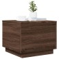 vidaXL Couchtisch mit LED-Leuchten Braun Eichen-Optik 50x50x40 cm vidaXL Couchtisch mit LED-Leuchten Braun Eichen-Optik 50x50x40 cm