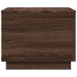 vidaXL Couchtisch mit LED-Leuchten Braun Eichen-Optik 50x50x40 cm vidaXL Couchtisch mit LED-Leuchten Braun Eichen-Optik 50x50x40 cm