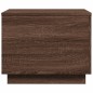 vidaXL Couchtisch mit LED-Leuchten Braun Eichen-Optik 50x50x40 cm vidaXL Couchtisch mit LED-Leuchten Braun Eichen-Optik 50x50x40 cm