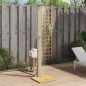 vidaXL Gartendusche Beige 50x55x224 cm Poly Rattan und Akazienholz vidaXL Gartendusche Beige 50x55x224 cm Poly Rattan und Akazienholz