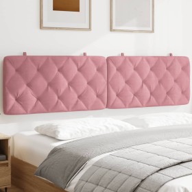 vidaXL Kopfteil-Kissen Rosa 200 cm Samt