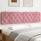 vidaXL Kopfteil-Kissen Rosa 200 cm Samt