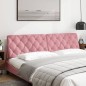 vidaXL Kopfteil-Kissen Rosa 200 cm Samt