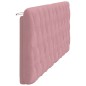 vidaXL Kopfteil-Kissen Rosa 200 cm Samt