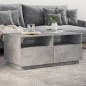 vidaXL Couchtisch mit LED-Leuchten Betongrau 90x49x40 cm vidaXL Couchtisch mit LED-Leuchten Betongrau 90x49x40 cm