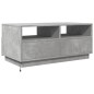 vidaXL Couchtisch mit LED-Leuchten Betongrau 90x49x40 cm vidaXL Couchtisch mit LED-Leuchten Betongrau 90x49x40 cm