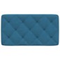 vidaXL Kopfteil-Kissen Blau 80 cm Samt