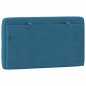vidaXL Kopfteil-Kissen Blau 80 cm Samt