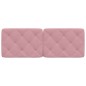 vidaXL Kopfteil-Kissen Rosa 120 cm Samt vidaXL Kopfteil-Kissen Rosa 120 cm Samt