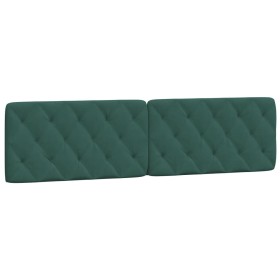 vidaXL Kopfteil-Kissen Dunkelgrün 200 cm Samt