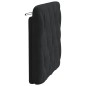 vidaXL Kopfteil-Kissen Schwarz 90 cm Samt