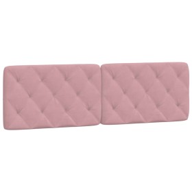vidaXL Kopfteil-Kissen Rosa 160 cm Samt