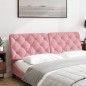 vidaXL Kopfteil-Kissen Rosa 160 cm Samt