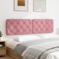 vidaXL Kopfteil-Kissen Rosa 180 cm Samt