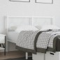 vidaXL Kopfteil Metall Weiß 140 cm