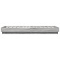 vidaXL Bettgestell Grau Sonoma 100x200 cm Holzwerkstoff vidaXL Bettgestell Grau Sonoma 100x200 cm Holzwerkstoff