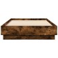vidaXL Bettgestell Räuchereiche 100x200 cm Holzwerkstoff vidaXL Bettgestell Räuchereiche 100x200 cm Holzwerkstoff