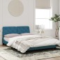 vidaXL Bettgestell mit Kopfteil Blau 120x200 cm Samt vidaXL Bettgestell mit Kopfteil Blau 120x200 cm Samt