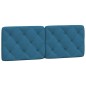 vidaXL Bettgestell mit Kopfteil Blau 120x200 cm Samt vidaXL Bettgestell mit Kopfteil Blau 120x200 cm Samt