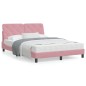 vidaXL Bettgestell mit Kopfteil Rosa 140x190 cm Samt vidaXL Bettgestell mit Kopfteil Rosa 140x190 cm Samt