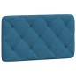 vidaXL Bettgestell mit Kopfteil Blau 90x200 cm Samt vidaXL Bettgestell mit Kopfteil Blau 90x200 cm Samt