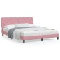 vidaXL Bettgestell mit Kopfteil Rosa 160x200 cm Samt vidaXL Bettgestell mit Kopfteil Rosa 160x200 cm Samt