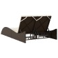 vidaXL Sonnenliege mit Auflagen Braun 114x205x73 cm Poly Rattan vidaXL Sonnenliege mit Auflagen Braun 114x205x73 cm Poly Rattan