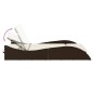 vidaXL Sonnenliege mit Auflagen Braun 114x205x73 cm Poly Rattan vidaXL Sonnenliege mit Auflagen Braun 114x205x73 cm Poly Rattan