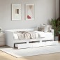 vidaXL Tagesbett mit Schubladen Weiß 90x190 cm Holzwerkstoff vidaXL Tagesbett mit Schubladen Weiß 90x190 cm Holzwerkstoff