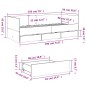vidaXL Tagesbett mit Schubladen Weiß 90x190 cm Holzwerkstoff vidaXL Tagesbett mit Schubladen Weiß 90x190 cm Holzwerkstoff