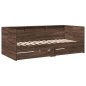 vidaXL Tagesbett Schubladen Braun Eiche-Optik 90x200 cm Holzwerkstoff vidaXL Tagesbett Schubladen Braun Eiche-Optik 90x200 cm Holzwerkstoff