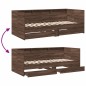 vidaXL Tagesbett Schubladen Braun Eiche-Optik 90x200 cm Holzwerkstoff vidaXL Tagesbett Schubladen Braun Eiche-Optik 90x200 cm Holzwerkstoff