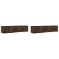 vidaXL Wandschränke 2 Stk. Eichen-Optik 75x18x16,5 cm Holzwerkstoff vidaXL Wandschränke 2 Stk. Eichen-Optik 75x18x16,5 cm Holzwerkstoff