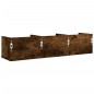 vidaXL Wandschrank Räuchereiche 75x18x16,5 cm Holzwerkstoff