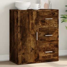 vidaXL Sideboard Räuchereiche 60x31x70 cm Holzwerkstoff