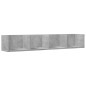 vidaXL Wandschrank Betongrau 99x18x16,5 cm Holzwerkstoff vidaXL Wandschrank Betongrau 99x18x16,5 cm Holzwerkstoff