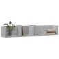 vidaXL Wandschrank Betongrau 99x18x16,5 cm Holzwerkstoff vidaXL Wandschrank Betongrau 99x18x16,5 cm Holzwerkstoff