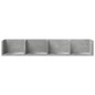 vidaXL Wandschrank Betongrau 99x18x16,5 cm Holzwerkstoff vidaXL Wandschrank Betongrau 99x18x16,5 cm Holzwerkstoff