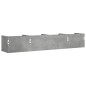 vidaXL Wandschrank Betongrau 99x18x16,5 cm Holzwerkstoff vidaXL Wandschrank Betongrau 99x18x16,5 cm Holzwerkstoff