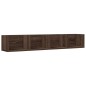 vidaXL Wandschränke 2 Stk. Braun Eichen-Optik 99x18x16,5 cm vidaXL Wandschränke 2 Stk. Braun Eichen-Optik 99x18x16,5 cm