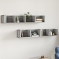 vidaXL Wandschränke 2 Stk. Grau Sonoma 99x18x16,5 cm Holzwerkstoff vidaXL Wandschränke 2 Stk. Grau Sonoma 99x18x16,5 cm Holzwerkstoff