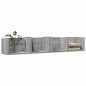 vidaXL Wandschränke 2 Stk. Grau Sonoma 99x18x16,5 cm Holzwerkstoff vidaXL Wandschränke 2 Stk. Grau Sonoma 99x18x16,5 cm Holzwerkstoff