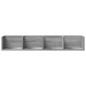 vidaXL Wandschränke 2 Stk. Grau Sonoma 99x18x16,5 cm Holzwerkstoff vidaXL Wandschränke 2 Stk. Grau Sonoma 99x18x16,5 cm Holzwerkstoff
