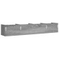 vidaXL Wandschränke 2 Stk. Grau Sonoma 99x18x16,5 cm Holzwerkstoff vidaXL Wandschränke 2 Stk. Grau Sonoma 99x18x16,5 cm Holzwerkstoff