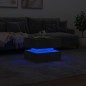 vidaXL Couchtisch mit LED-Leuchten Betongrau 50x50x40 cm vidaXL Couchtisch mit LED-Leuchten Betongrau 50x50x40 cm