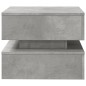 vidaXL Couchtisch mit LED-Leuchten Betongrau 50x50x40 cm vidaXL Couchtisch mit LED-Leuchten Betongrau 50x50x40 cm
