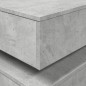 vidaXL Couchtisch mit LED-Leuchten Betongrau 50x50x40 cm vidaXL Couchtisch mit LED-Leuchten Betongrau 50x50x40 cm
