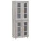 vidaXL Highboard Grau Sonoma 69,5x34x180 cm Holzwerkstoff vidaXL Highboard Grau Sonoma 69,5x34x180 cm Holzwerkstoff