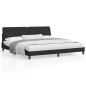 vidaXL Bettgestell mit Kopfteil Schwarz 200x200 cm Samt vidaXL Bettgestell mit Kopfteil Schwarz 200x200 cm Samt
